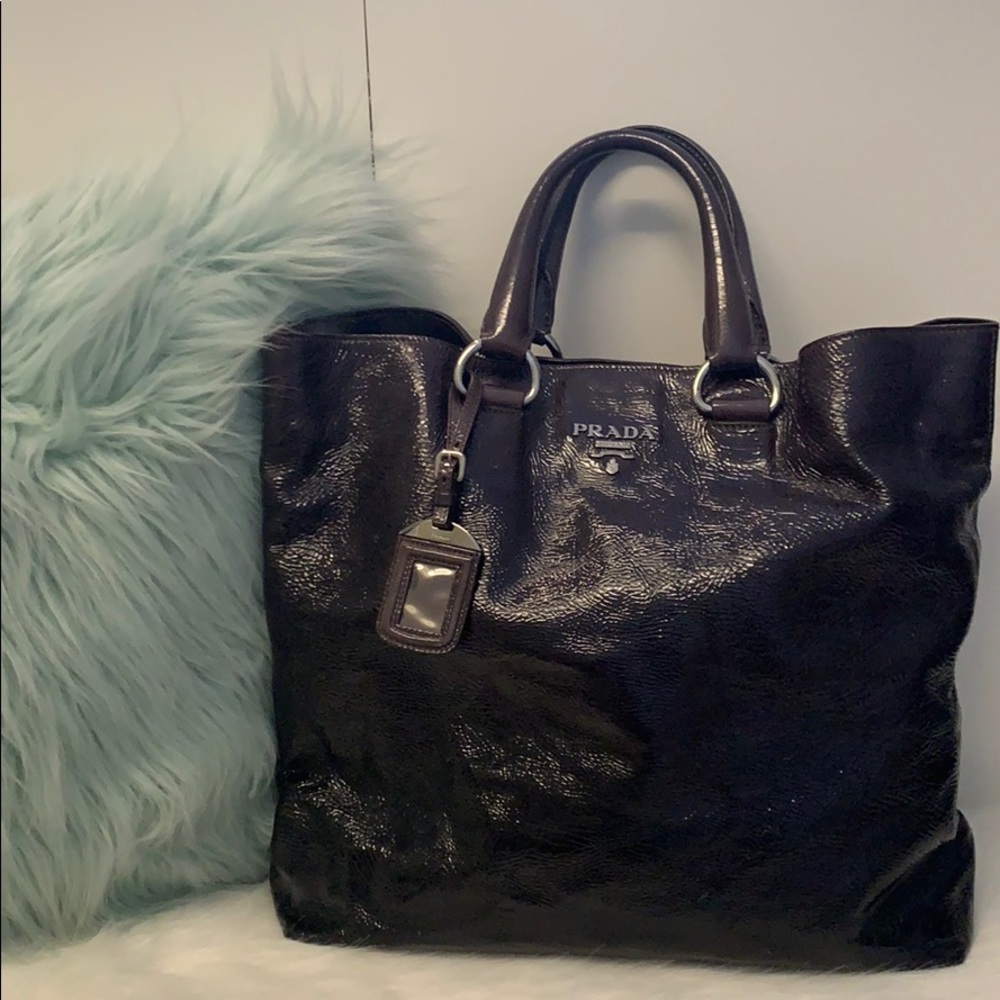 Large Prada Purple Tote